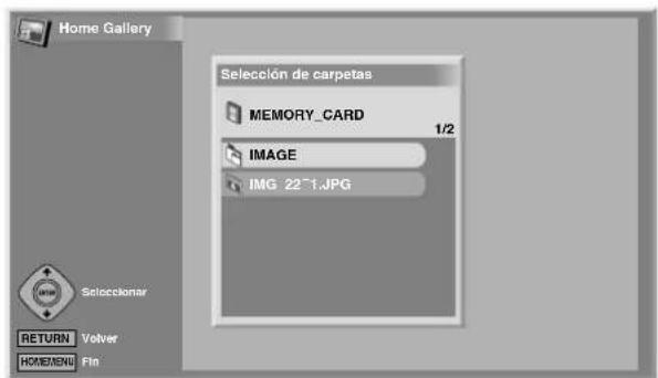Home Gallery Selección de carpetas MEMORY_CARD 1/2 IMAGE IMG 22~1.JPG SELECTOR RETURN Volver HOMEMENU Fin