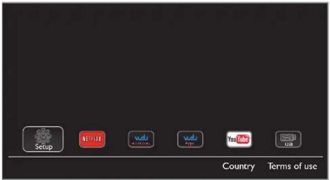 Setup NETFLIT vdu vdu YouTube USB Country Terms of use