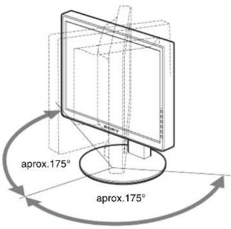 SONY SDM-S75E - Configuración 7: Ajuste de la inclinación y la altura - 2