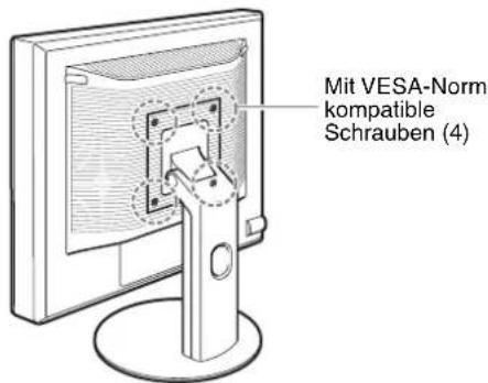 Mit VESA-Norm kompatible Schrauben (4)