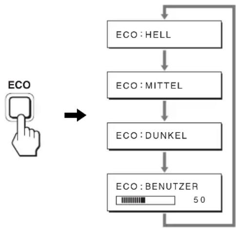 graph TD A["ECO"] --> B["ECO:HELL"] B --> C["ECO:MITTEL"] C --> D["ECO:DUNKEL"] D --> E["ECO:BENUTZER\n50"]