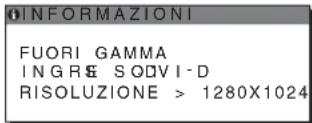 SONY SDM-S75E - Se viene visualizzato "RISOLUZIONE > 1280 × 1024" - 1
