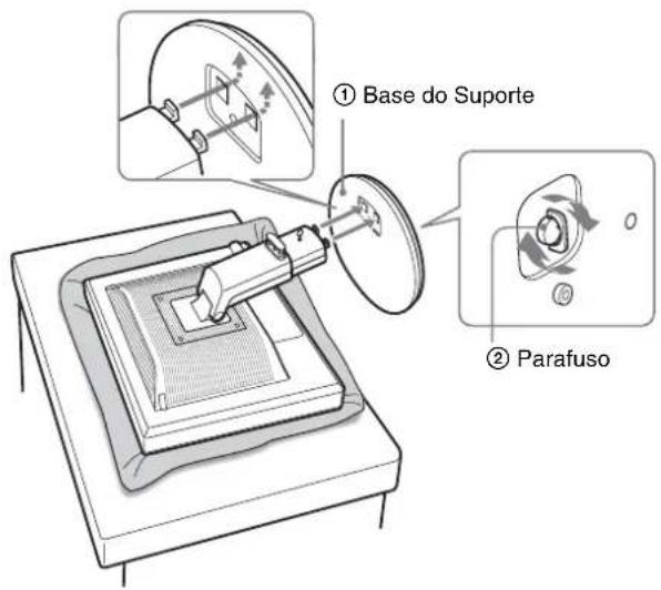 ① Base do Suporte ② Parafuso