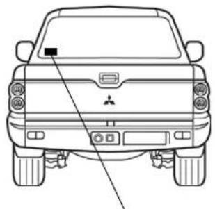 MITSUBISHI L200 Outdoor (2012) - Etiquetas destrutíveis - 4