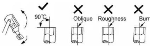 90°C Oblique Roughness Burr