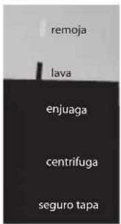 remoja lava enjuaga centrifuga seguro tapa