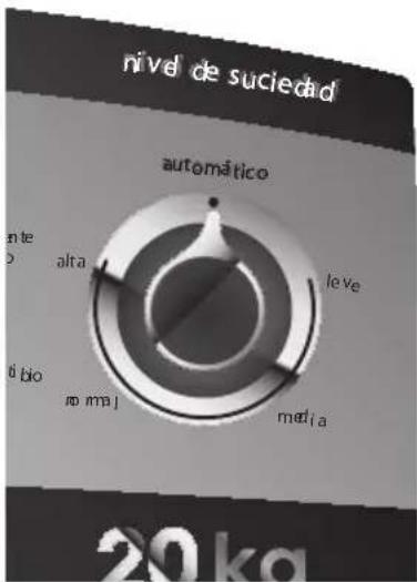 nivel de suciedad automático ante o alta leve di bio maj media 20 kg