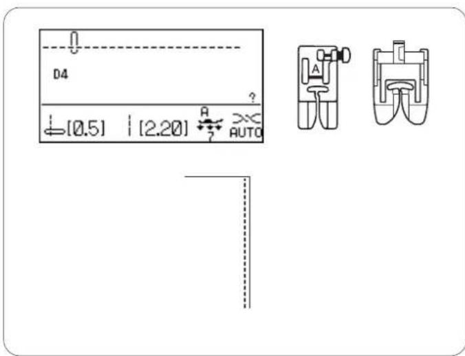 JANOME 7700 QCP - Distintos tipos de puntadas de cadeneta - 1
