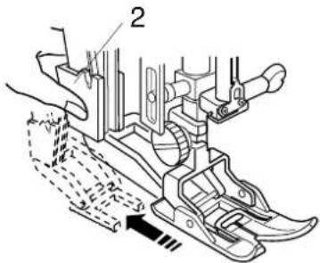JANOME 7700 QCP - Ajuste del dispositivo de arrastre doble - 2