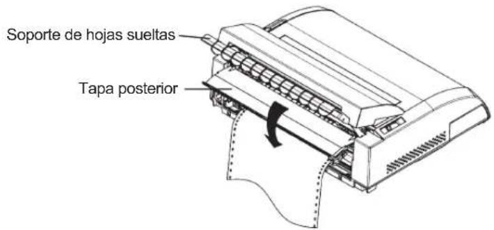 Soporte de hojas sueltas Tapa posterior