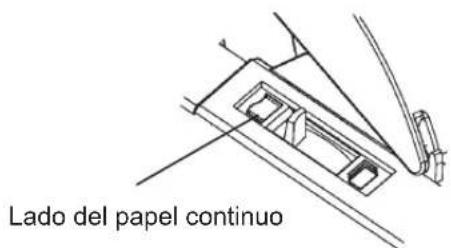 Lado del papel continuo