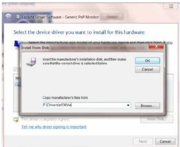 AOC E2251FWH - Windows 7 - 7