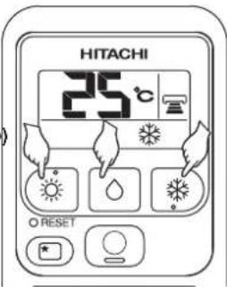 HITACHI RACIV12B - - Botão MODE (Liga) - 5