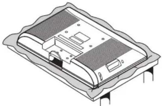 Semp Toshiba LC 4246FDA - MONTAGEM DO PEDESTAL - 1