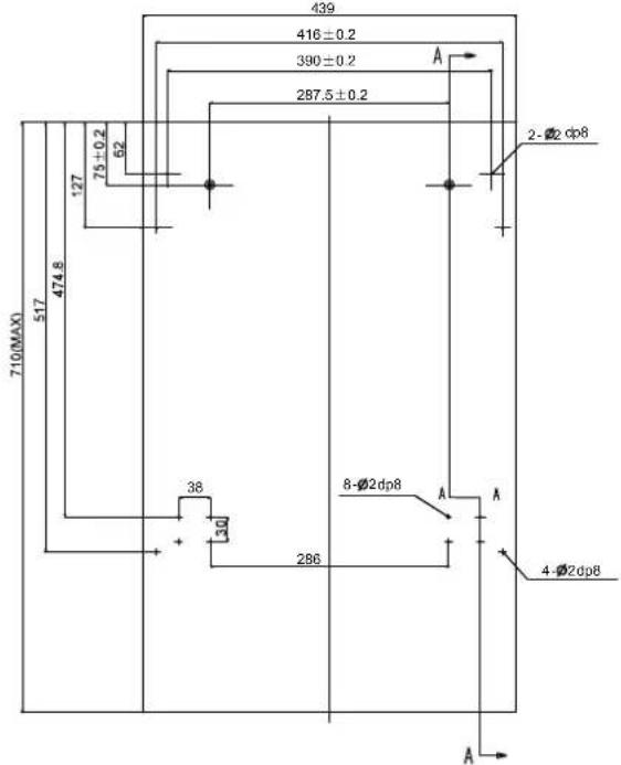 CUISINART WQP8-7304 - - Dimensões e Instalação do Painel - 1