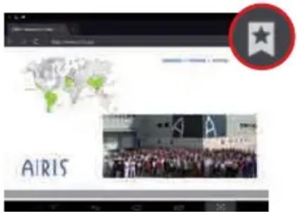 AIRIS OnePAD 810 TAB810 - IR A UNA PÁGINA WEB MARCADA COMO FAVORITA - 1