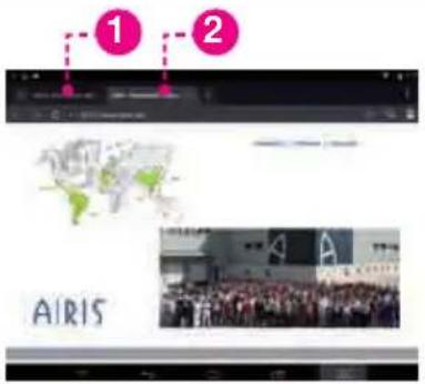 AIRIS OnePAD 810 TAB810 - CAMBIAR DE UNA VENTANA DE NAVEGADOR A OTRA. - 1