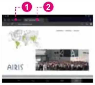 AIRIS OnePAD 80Q TAB80Q - CAMBIAR DE UNA VENTANA DE NAVEGADOR A OTRA. - 1