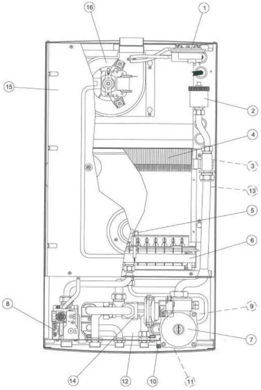 Zantia Turin 25 R - Layout dos Componentes: TURIN 29 - 1