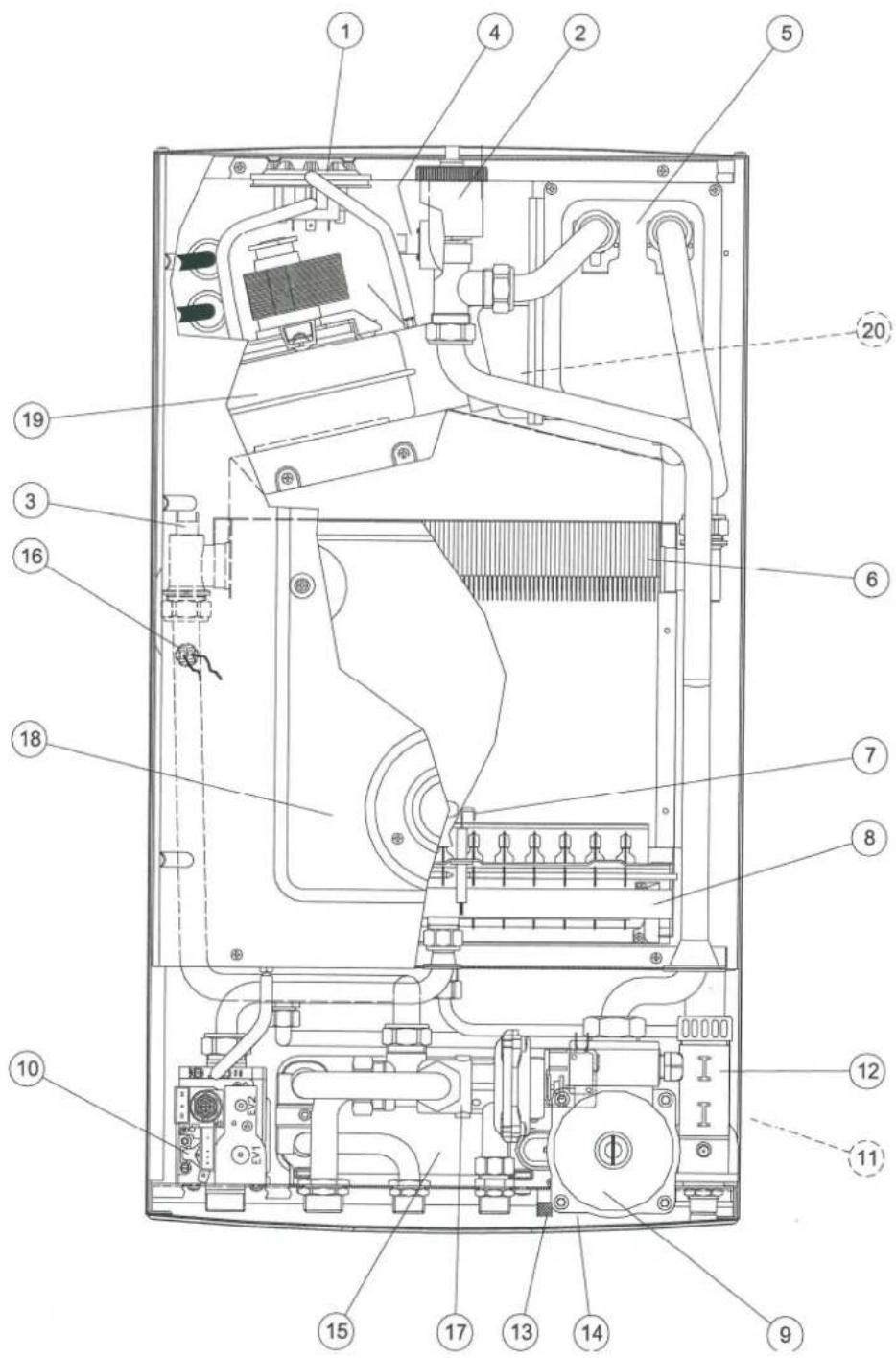 Zantia Monza 31 R - Layout dos Componentes: MONZA 25 e MONZA 31 - 1