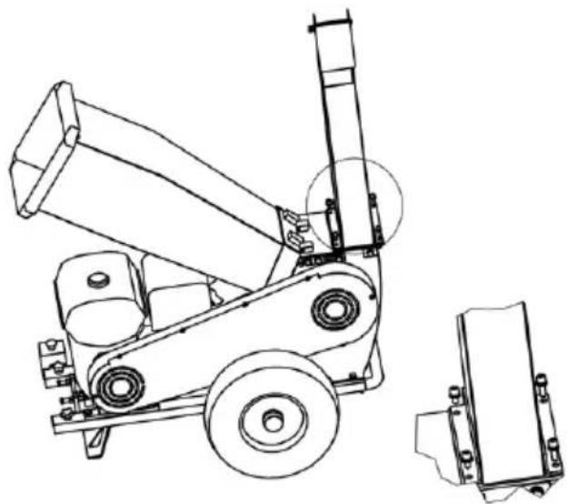 GARLAND Chipper 1080 - MONTAJE DEL TUBO DE SALIDA - 1