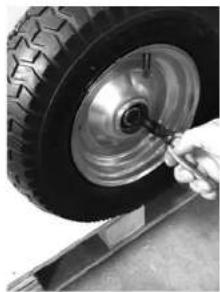 GARLAND Chipper 1080 - MONTAJE DE LAS RUEDAS - 4