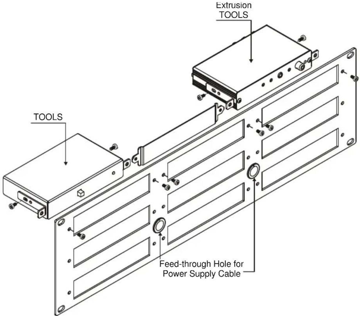 Extrusion TOOLS TOOLS Feed-through Hole for Power Supply Cable