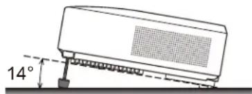 3M X36i - Adjusting the projector's elevator feet - 1