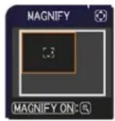 3M X36i - Press the MAGNIFY ON button on the remote control. The picture will be magnified, and the MAGNIFY dialog - 1