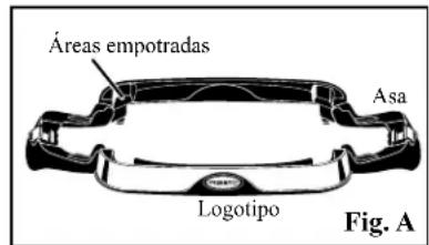 Áreas empotradas Asa Logotipo Fig. A