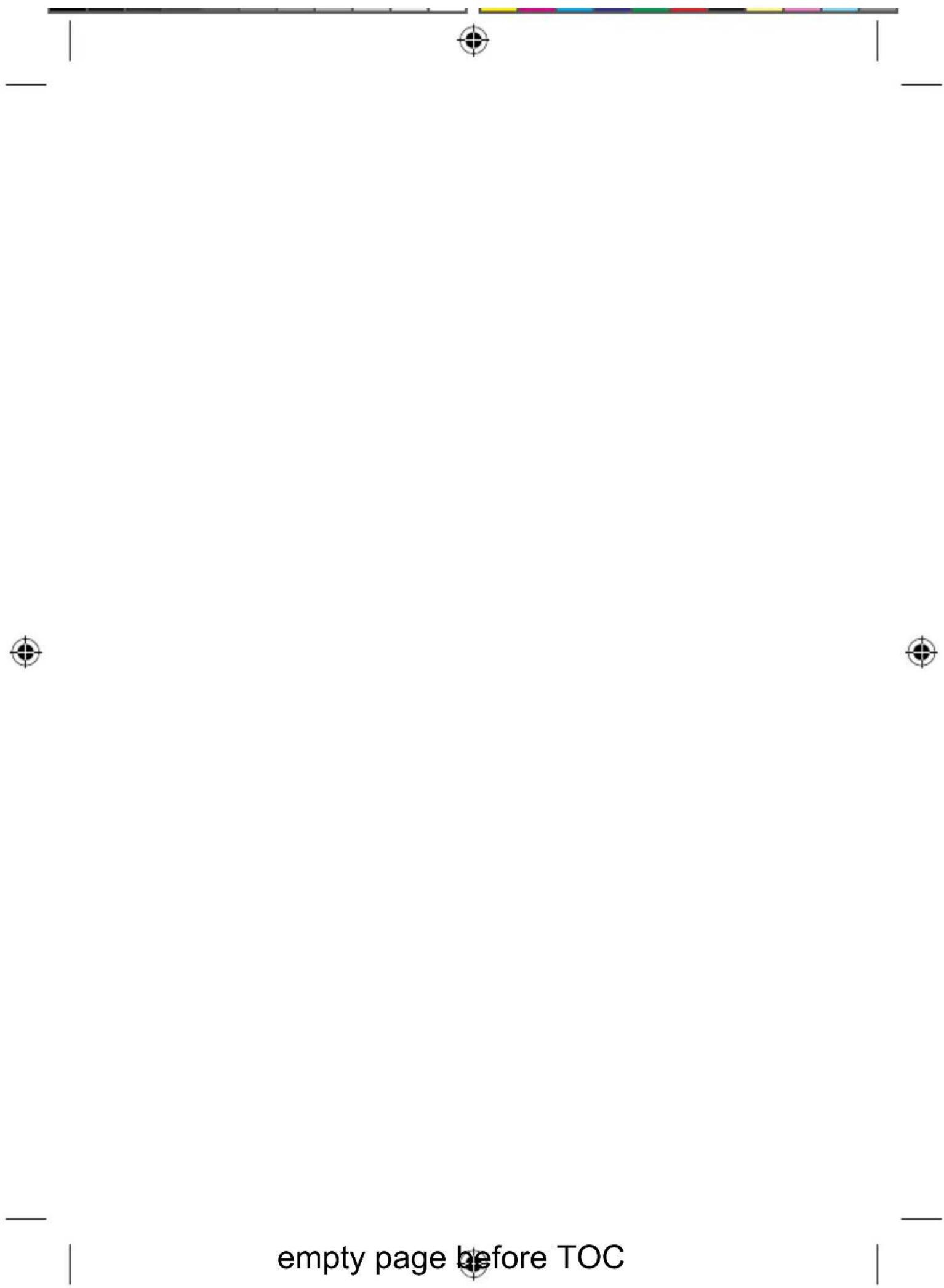 empty page before TOC