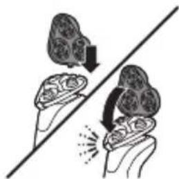 Illustration of two hands holding a leaf with a downward arrow and a spark effect, no text or symbols present
