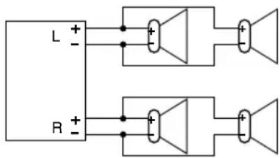 L + - R + - +