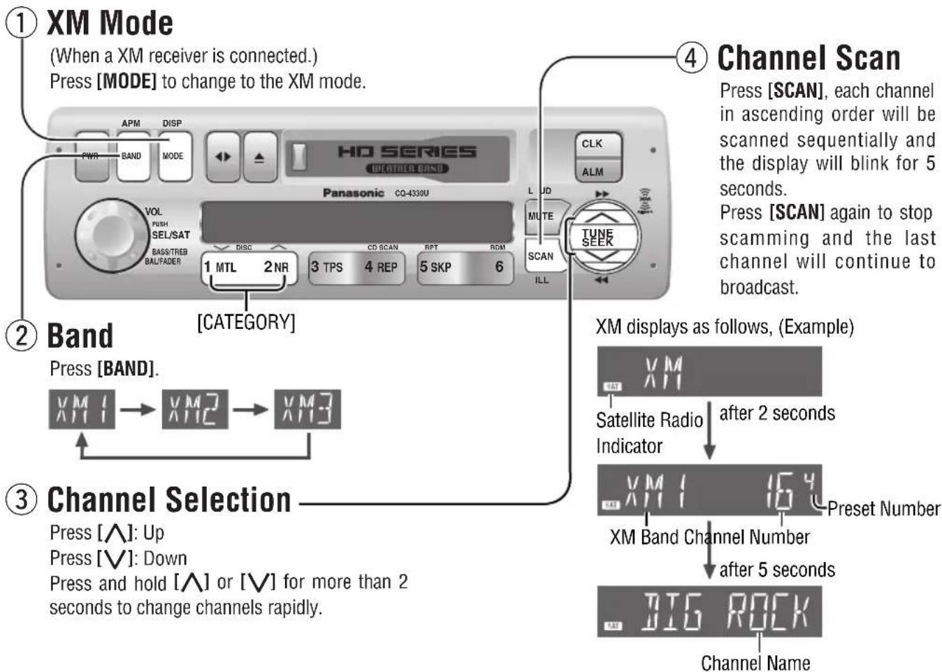 PANASONIC CQ-4330U - Preparation: - 1