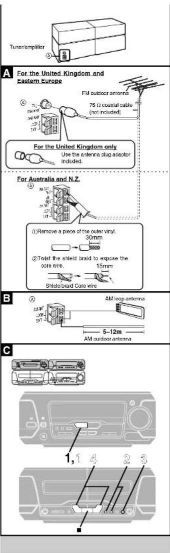 PANASONIC SC-EH590 - Connections to SC-EH590 - 1