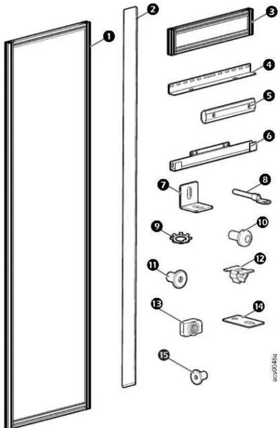 Exploded view diagram of a refrigerator with numbered parts for identification