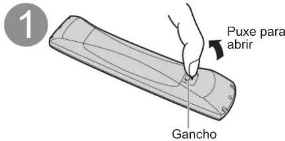 1 Puxe para abrir Gancho