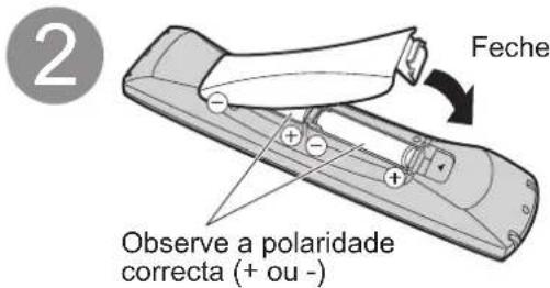 2 Fecha Observe a polaridade correcta (+ ou -)