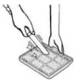 SHARP XV-Z7000U - Cleaning the air filter - 3