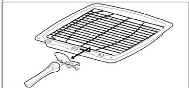 Tricity Bendix SIE531TCBK - THE GRILL PAN AND HANDLE - 3