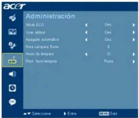 ACER X1230P - Administración - 1