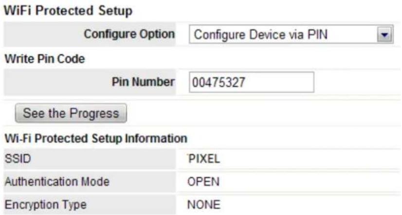 Pixel TI M151RW2 - - Configuração do Dispositivo WPS - 1