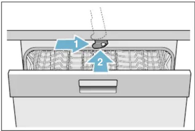 BOSCH SMS68MI07E - É assim que desactiva a protecção de crianças (bloqueio da porta): - 1