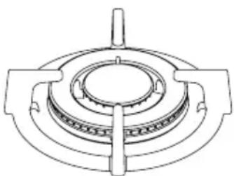 Guzzanti GZ-8210 - WOK BURNER - 1