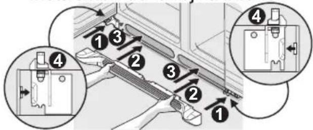 FRIGIDAIRE FFHS2622MM - Para instalar la rejilla inferior - 1