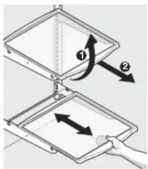 FRIGIDAIRE FFHS2622MM - Para ajustar los estantes voladizos: - 2