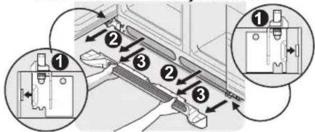 FRIGIDAIRE FFHS2622MM - Para quitar la rejilla inferior - 1
