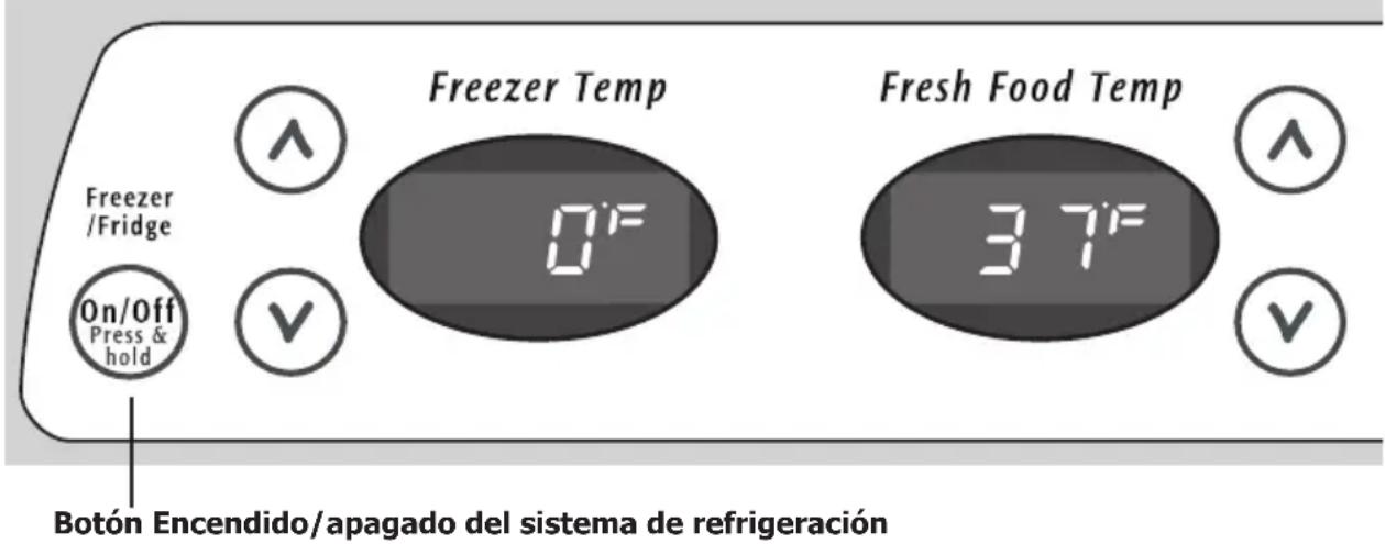 FRIGIDAIRE FFHS2622MM - Ajuste de temperatura - 1