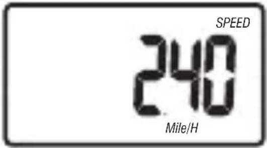 SPEED 240 Mile/H