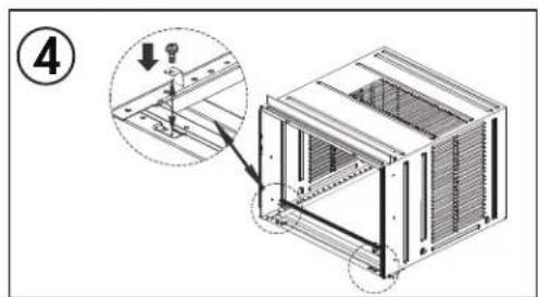 Technical diagram showing a mechanical assembly with labeled components and an inset view of a component being inserted.